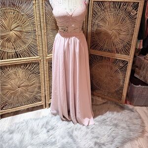 Elegant blush pink moxie skirt